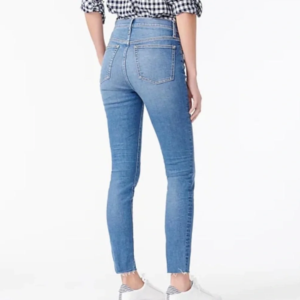 J.Crew Toothpick High Rise Jeans with Raw hem Size 27
